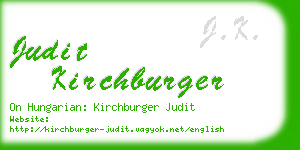 judit kirchburger business card